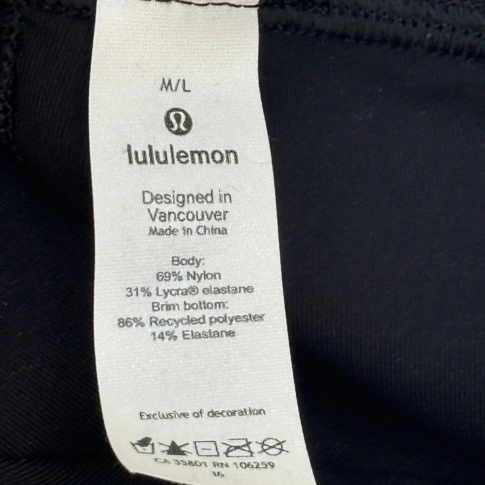 Lululemon Black Athletic Baseball‎ Cap M L